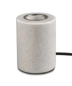 MARBLE Lampfot E27 10,5cm Blank Vit