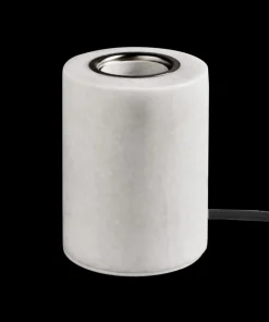 MARBLE Lampfot E27 10,5cm Mattvit