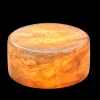 MARBLE S Bordsljus Äkta Marmor 8x4cm Amber