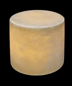 MARBLE XL Matt Bordsljus Äkta Marmor 8x8cm Amber