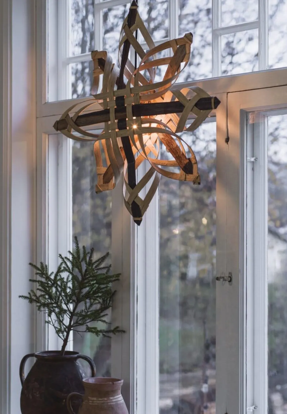 MARY Adventsstjärna 66cm Natur Rotting
