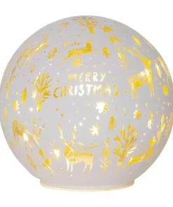 MERRYX-MAS Glasdekoration Batteri 15cm Vit