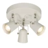 METZ Takspot Rondell 25cm Vit/Stål