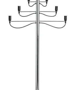 MILANO Golvljusstake Metall 116cm Krom