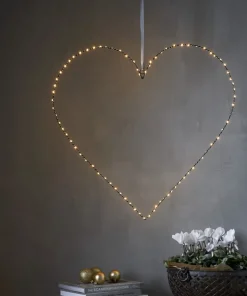 MIRA BLANK Hängande dekoration 70cm 80LED Svart