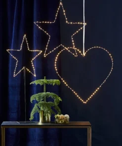 MIRA Hängande dekoration 70cm 80LED Svart