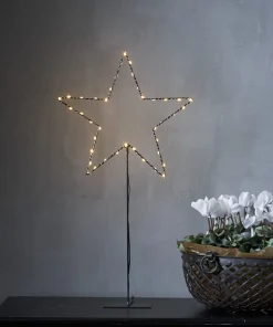 MIRA Stjärna på fot 65cm 40LED Svart