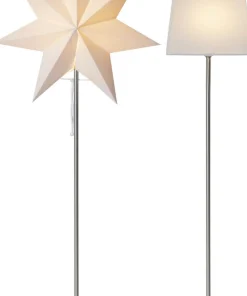 MOA Set m. Skärm & Stjärna på fot 82cm Vit
