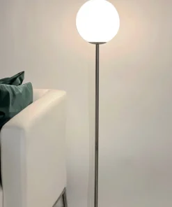 MOLEKYL Golvlampa 130cm Tenn/Vit