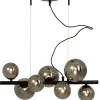 MOLEKYL Taklampa 58cm Svart/Rökgrå