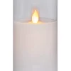 M-TWINKLE LED Blockljus 15cm Vax/Klar/Varmgul