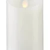 M-TWINKLE LED Blockljus Vax 12,5cm Vit