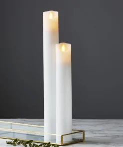 M-TWINKLE LED-Blockljus 30cm Vit