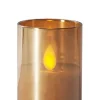 M-TWINKLE LED-Blockljus 7,5cm Amber