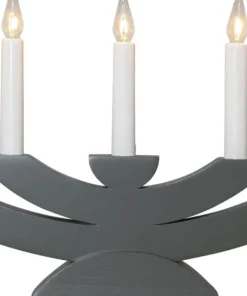 NAVIDA Ljusstake 5L 42cm Dimgrå