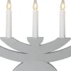 NAVIDA Ljusstake 5L 42cm Grå