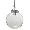NORMANDY Taklampa 36cm Antiksilver