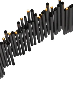 NOTE Ljusstake 16L 35cm Svart