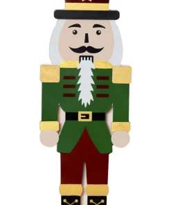 NUTCRACKER Batteridekoration 52cm Grön