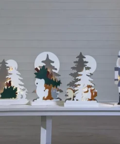 NUTCRACKER Batteridekoration 52cm Grön