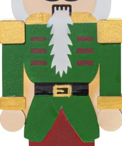 NUTCRACKER Bordsdekoration Batteri 25cm Grön/Röd