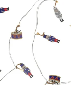 NUTCRACKER Ljusslinga Batteri 1,8m 10LED Varmvit/Flerfärgad