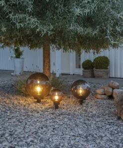 ORBY Klot Utomhusdekoration 30cm Svart