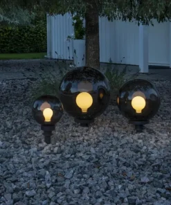 ORBY Klot Utomhusdekoration 30cm Svart