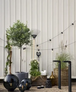 ORBY Klot Utomhusdekoration 20cm Svart