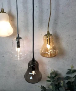 ORIVA Fönsterlampa 11cm Smoke