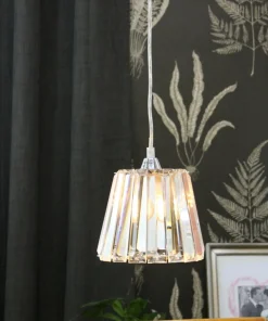 ORIVA Fönsterlampa Kristall K5 14cm Krom IP20