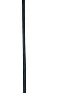 ORIVA Golvlampa Metall 140cm Svart/Krom