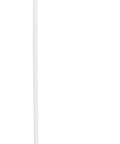 ORIVA Golvlampa Metall 140cm Vit/Krom