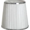 ORIVA Lampskärm Hög Organza 14cm Vit/Krom