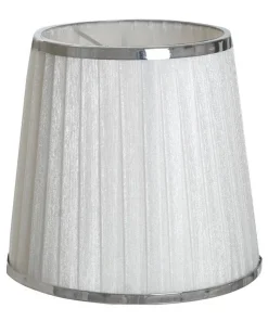 ORIVA Lampskärm Hög Organza 14cm Vit/Krom