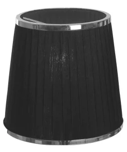ORIVA Lampskärm Organza 14cm Svart/Krom