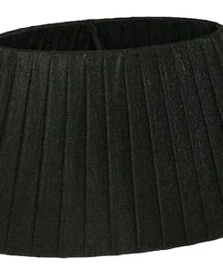 ORIVA Lampskärm Oval Organza 16,5/28cm Svart