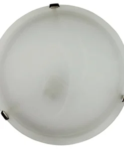 ORIVA Plafond 30cm Vit/Borstad Stål