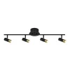 ORIVA SLIM Takspot Rak 4a Svart/Guld 85cm