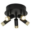 ORIVA SLIM Takspot Rund 5a Svart/Guld 27cm