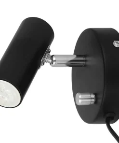 ORIVA Väggspot MiniGU10 10cm Svart