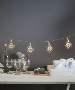 ORNAMENT Batterislinga 10LED 1,8m Transparent