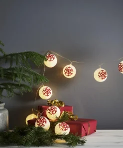 ORNAMENT Batterislinga 10LED 1,35m Vit