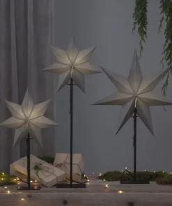 OZEN Stjärna på fot 85cm Grå
