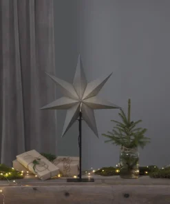 OZEN Stjärna på fot 75cm Grå