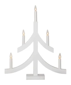 PAGOD Ljusstake 5L 47,5cm Vit