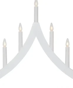 PAGOD Ljusstake 7L 40cm Vit