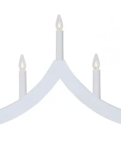 PAGOD Ljusstake 5L 27cm Vit