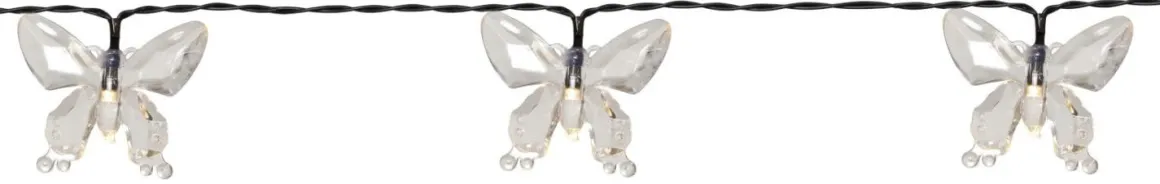 PAPILLON Solcells-ljusslinga 280cm Klar