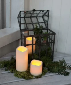 PAUL LED-Blockljus 15cm LED Beige